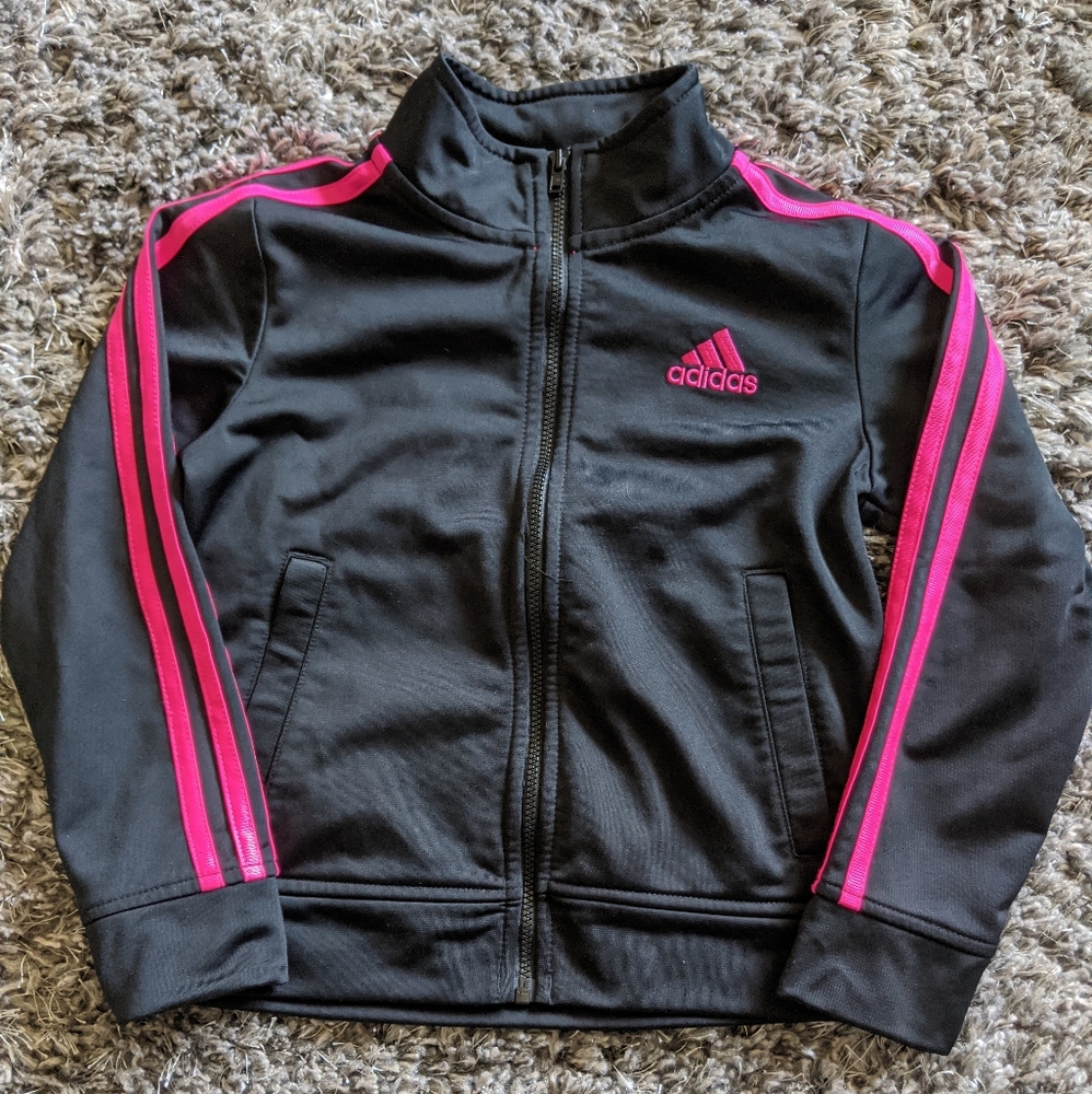 Adidas zip up jacket xs girls (6/6x)